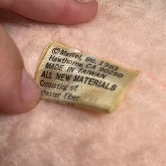 VTG 1983 Mattel PINK Snuggle Baby Soft Body Vinyl Face Doll 12 Washable - Picture 7 of 9